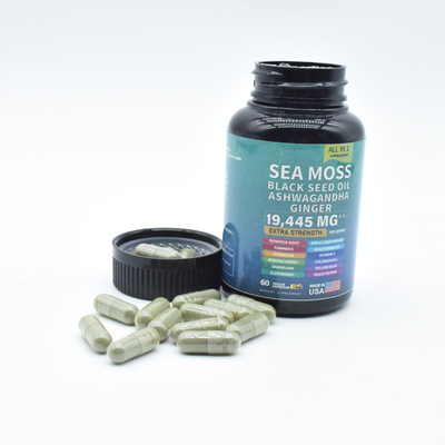 Fornire Pure Himalayan Sea Moss Capsule per sostenere l'energia e la memoria cerebrale