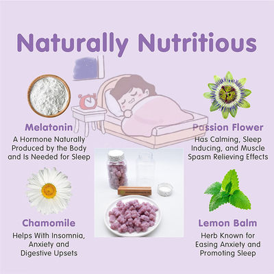 L'orso gommoso della vitamina di sonno per gli adulti migliora la qualità di sonno