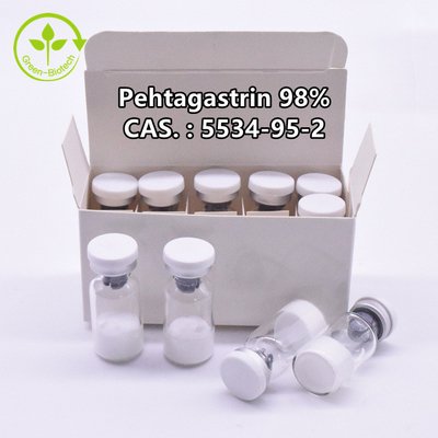 Polvere 10 Mg/Bottle della pentagastrina di 98% Cas 5534-95-2