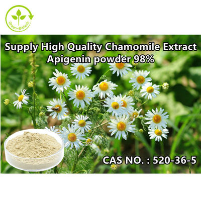 L'apigenina naturale dell'estratto della camomilla degli estratti della pianta di CAS 520-36-5 spolverizza 98%