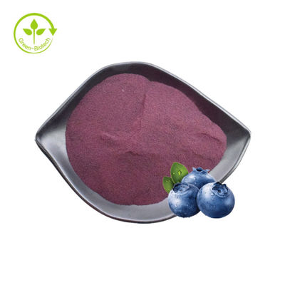 Polvere naturale pura di sapore del mirtillo dell'antociano 25% della polvere della frutta dell'estratto del mirtillo