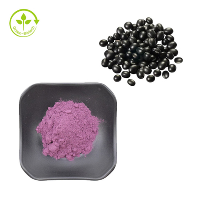 Estratto naturale di scafo di fagioli neri 5-25% di antociani Polvere di estratto di buccia di fagioli neri