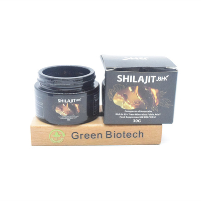 Fornitura di estratti vegetali naturali puri di etichetta privata Shilajit Resina Fulvic Acid 30% 50%