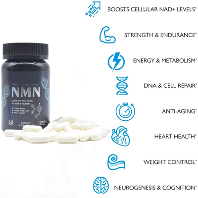 Aumentare puro di energia della capsula di supplemento di longevità 600mg Nmn