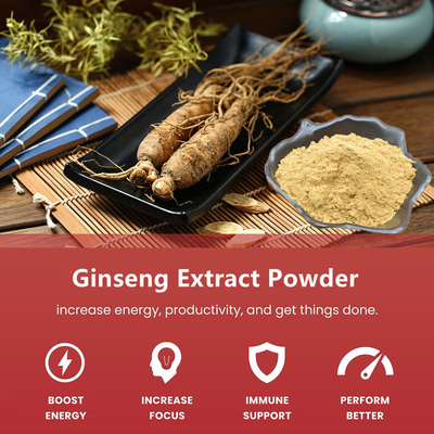80 Mesh Ginseng Root Extract Powder 1%-80% estratti naturali della pianta