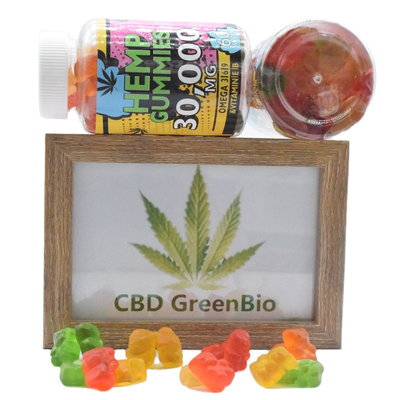 Gli orsi gommosi di erbe dell'estratto CBD della canapa liberano l'olio di dolore CBD gommoso
