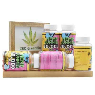 I vermi gommosi premio del grado CBD aiutano il recupero più veloce Omega 3 anelli gommosi di CBD