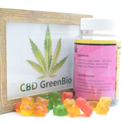L'estratto CBD della canapa dorme rilascio gommoso 220g di sforzo di dolore per anelli gommosi della pesca della bottiglia CBD