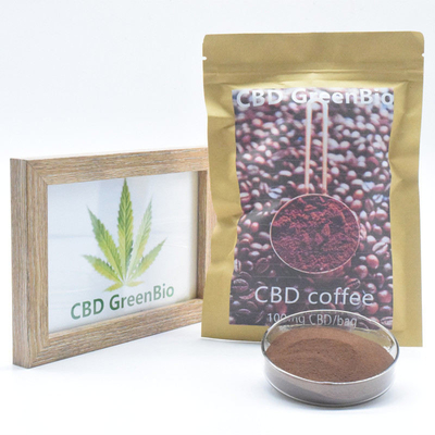 Rilascio di erbe di dolore dell'estratto del caffè pieno di spettro CBD di GreenBio 100g