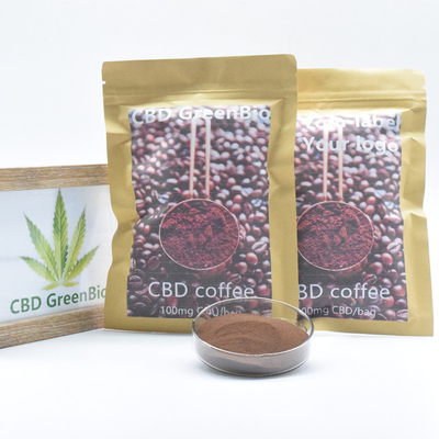 Glutine THC non OMG libero della polvere del caffè istantaneo dell'estratto CBD della canapa libero