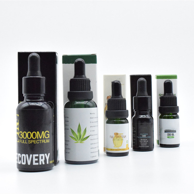 Olio THC di spettro CBD del ODM dell'OEM vasto libero per cura sana 500mg 1000mg