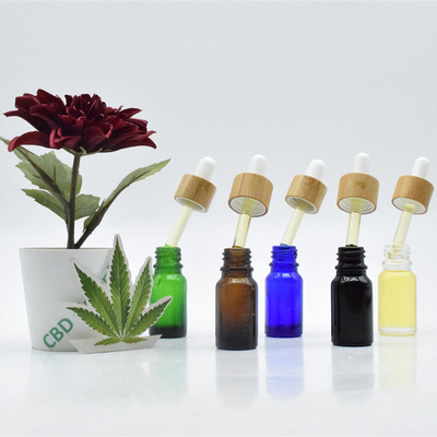 Olio sativa della bottiglia di vetro CBD del contagoccia del nero di controllo 10ml 20ml di dolore dell'olio di tintura del fiore CBD della foglia
