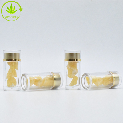 Briciola della cera della bottiglia di vetro CBD che tampona la briciola pura di CBD organica