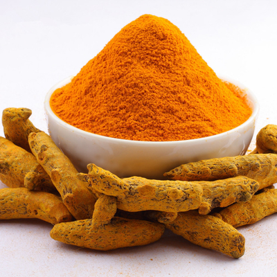 La curcumina della curcuma di curcuma longa spolverizza la polvere organica della radice di curcuma di 95% con curcumina