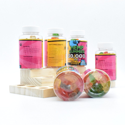 Commestibile gommoso di dolore del rilascio 25mg della canapa CBD di GMP 60 Gummies per bottiglia
